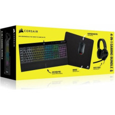 Corsair Pack Gaming Corsair K55 RGB PRO + HS55 + HARPOON RGB PRO + MM100 Spāņu Qwerty