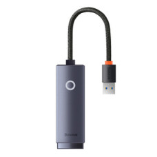 Baseus Network adapter Baseus Lite Series USB to RJ45, 1000Mbps (grey)