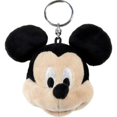 Mickey Mouse Atslēgu Piekariņš Pūkainā Rotaļlieta Mickey Mouse Melns