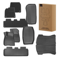 Baseus 9-Piece Floor Mat for Tesla 3 Baseus T-Space Series (black polypropylene)