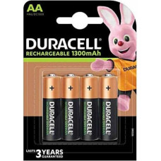 Duracell Atkārtoti Uzlādējamas Baterijas AA DURACELL 1300 mAh