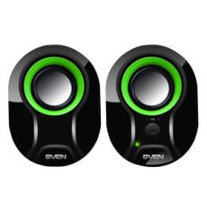 Sven Speakers SVEN 290, 5W USB  (black-green)