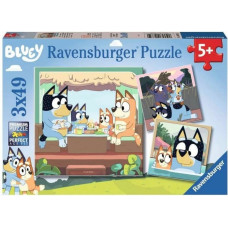 Bluey 3 Pužļu Komplekts Bluey Ravensburger 05685 147 Daudzums