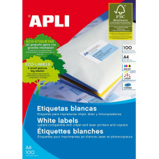 Apli Uzlīmes Apli 581282 100 Loksnes 48,5 x 16,9 mm Balts