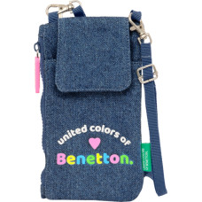 Benetton Somiņa Benetton Denim Mobilā soma Zils