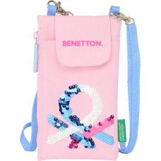 Benetton Somiņa Benetton Pink Mobilā soma Rozā