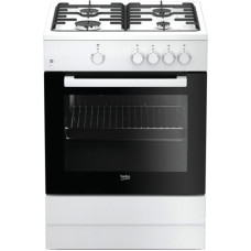 Beko Gāzes Plīts BEKO FSG62000DWL Melns/Balts