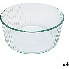 Pyrex Krāsns Veidne Pyrex Classic Souffle 21 x 21 x 10 cm Caurspīdīgs Stikls (4 gb.)