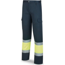 Bigbuy Fashion Защитные штаны 388pfxyfa Жёлтый Тёмно Синий Высокая видимость