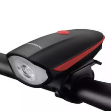 Rockbros Bicycle electronic bell and light Rockbros 7588 (black and red)