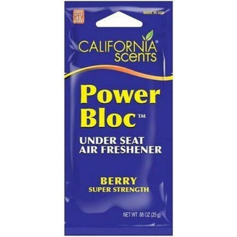 California Scents Automašīnas Gaisa Atsvaidzinātājs California Scents Power Bloc Berry Zemenes