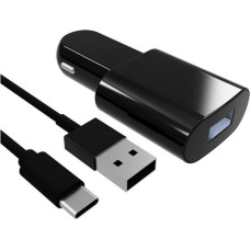 Contact Auto Lādētājs Contact USB-C (1 m) Melns