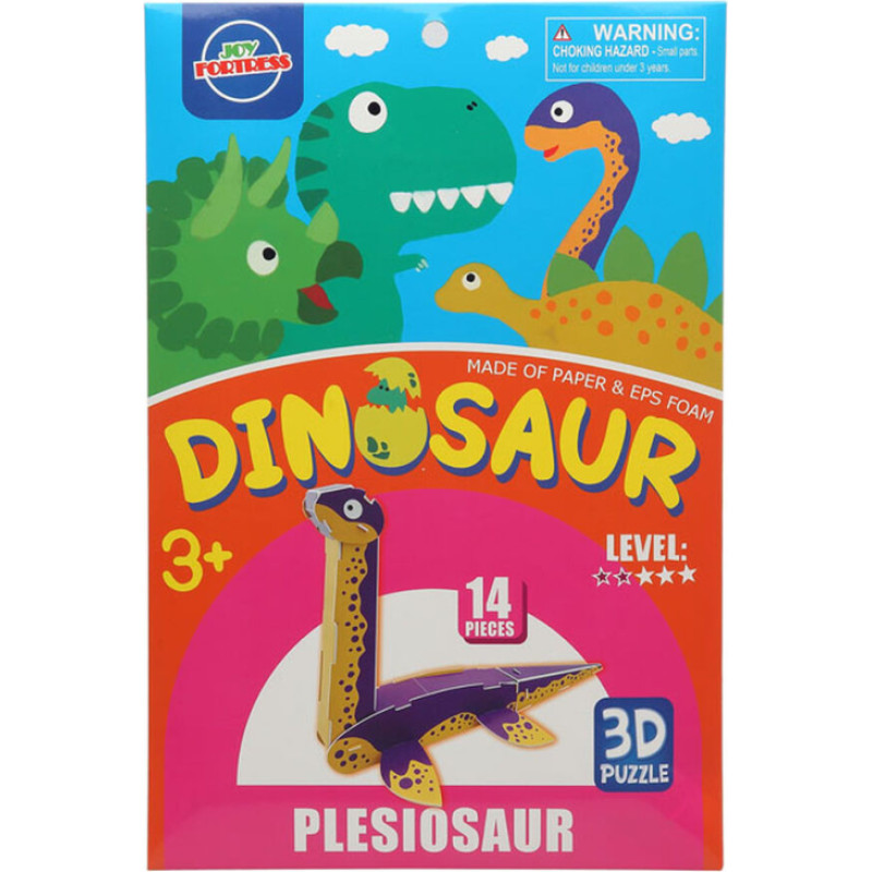 Bigbuy Fun 3D Puzle Plesiosaur Dinozauri