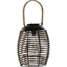 Dkd Home Decor Solārā lampa DKD Home Decor Brūns Melns Bambuss Rotangpalma 22 x 22 x 39 cm