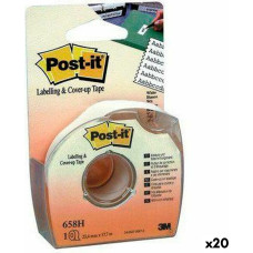 Post-It Adhesive Tape Post-it 658H White 25,4 mm x 17,7 m (12 Units)