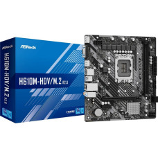 Asrock Mātesplate ASRock H610M-HDV/M.2 R2.0              INTEL H610 LGA 1700