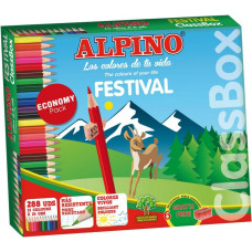Alpino Krāsainie zīmuļi Alpino Festival 288 gb. Daudzkrāsains
