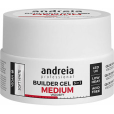 Andreia Gēla nagu lakas Medium Viscosity Andreia Professional Builder Balts (22 g)