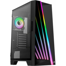 Aerocool ATX Pus-torņveida Kārba Aerocool MIRAGEBK Melns Apgaismojums RGB