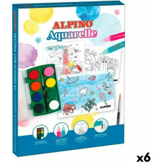 Alpino Craft Set Alpino Aquarelle (6 Units)