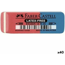 Faber-Castell Dzēšgumija Faber-Castell Zils Sarkans (40 gb.)