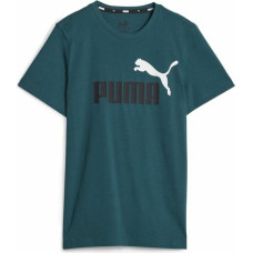 Puma Krekls ar Īsām Piedurknēm Bērniem Puma Ess+ 2 Col Logo Tumši zaļš 7-8 gadi