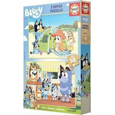 Bluey 2 Pužļu Komplekts Bluey Koks 50 Daudzums