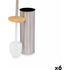Berilo Toilet Brush Silver Bamboo Stainless steel 9,5 x 27,5 x 9,5 cm (6 Units)