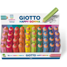Giotto Dzēšgumija Giotto Happy Gomma Daudzkrāsains 40 Daudzums