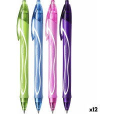 BIC Gela pildspalva Bic Gel-Ocity Quick Dry 4 Colours 0,3 mm 12 Daudzums