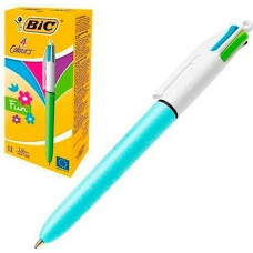 BIC Lodīšu Pildspalvu Komplekts Bic Fun Zils Balts (12 Daudzums)