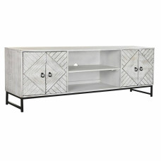 Dkd Home Decor TV mēbeles DKD Home Decor 180 x 40 x 60 cm Melns Metāls Balts Mango koks