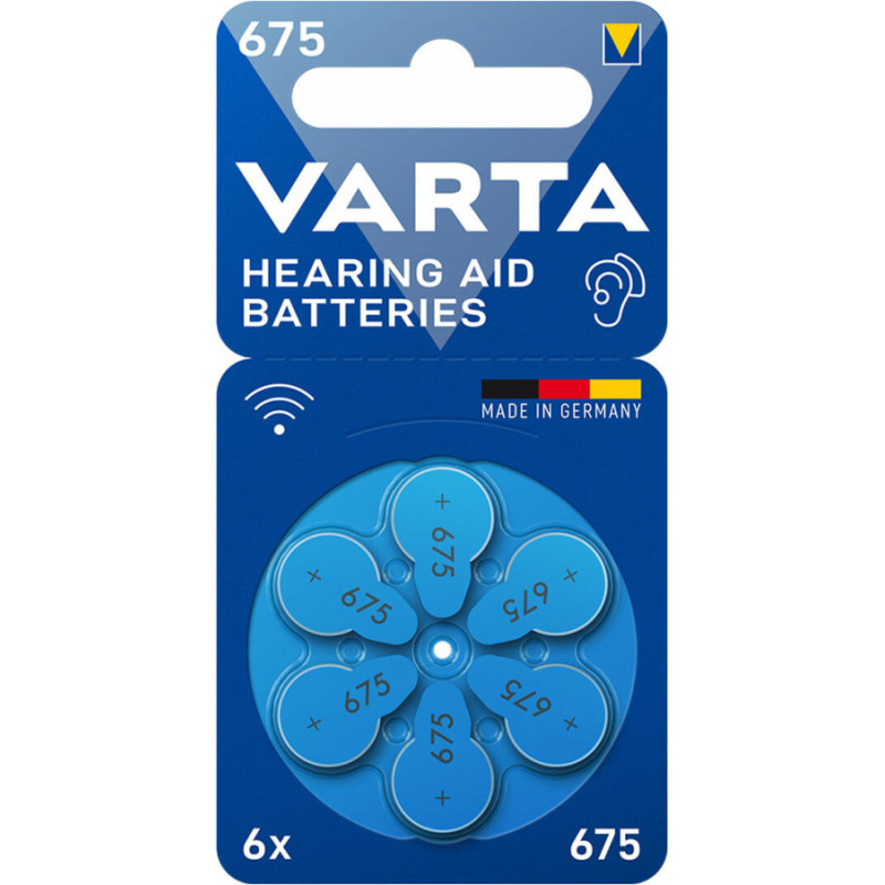 Varta Akustiskās ierīces baterija Varta Hearing Aid 675 PR44 6 gb.