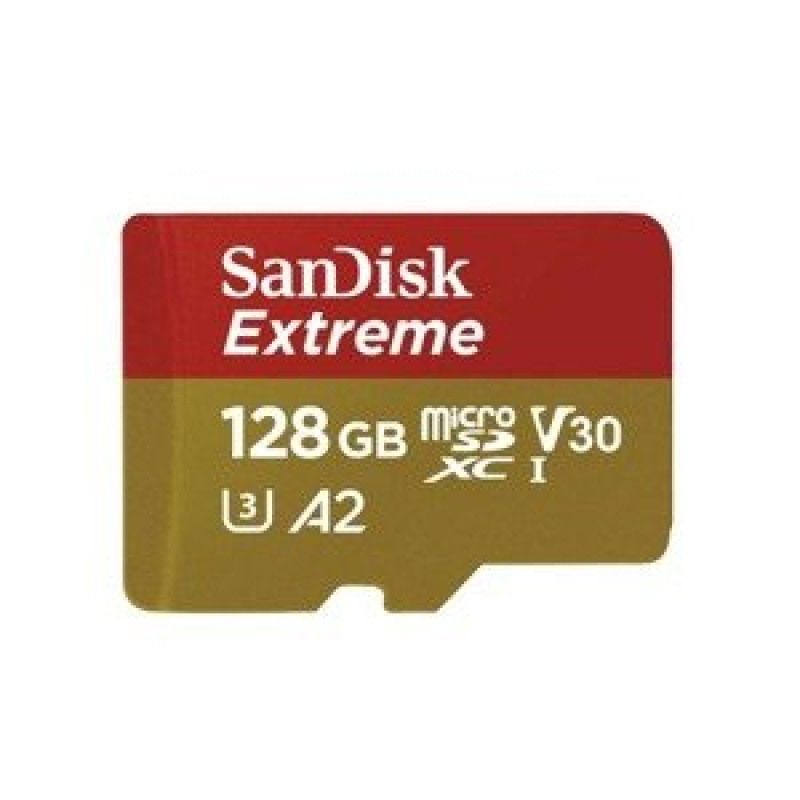 Sandisk Memory card SanDisk microSDXC Extreme 128GB 160/90 MB/s V30 A2 U3 4K (SDSQXA1-128G-GN6MA)