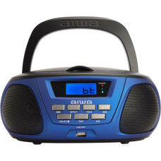 Aiwa Radio CD Bluetooth MP3 Aiwa BBTU-300BL Zils Melns
