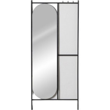 Bigbuy Home Вешалка на ножке Melns Dzelzs spogulis 70 x 4 x 160,5 cm