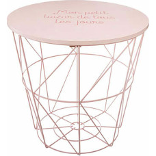 Atmosphera Multi-purpose basket Atmosphera Children's Pink wood and metal (30 x 29,5 cm)