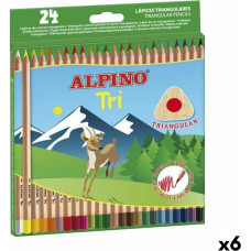 Alpino Krāsainie zīmuļi Alpino Tri Daudzkrāsains (6 gb.)