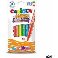 Carioca Fluorescējošo Marķieru Komplekts Carioca Neon Daudzkrāsains (24 gb.)