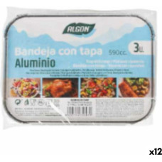 Algon Paplāte ar vāku Algon Alumīnijs Taisnstūra 590 ml 19,5 x 14,5 x 4 cm (12 gb.)