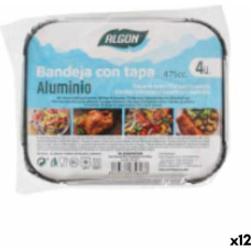 Algon Поднос с крышкой Algon Алюминий Прямоугольный 475 ml 15 x 12 x 1,5 cm (12 штук)