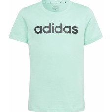 Adidas Krekls ar Īsām Piedurknēm Bērniem Adidas Linear Logo Zaļš Aquamarine