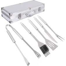 Bigbuy Garden BBQ Utensils Kit with Case Stainless steel 37 x 16 x 8 cm