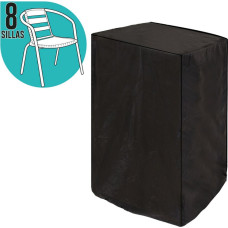 Bigbuy Garden Krēsla Pārklājs Krēsliem Melns PVC 66 x 66 x 170 cm