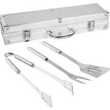 Bigbuy Garden BBQ Utensils Kit with Case Stainless steel 37 x 10 x 8 cm