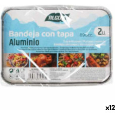 Algon Paplāte ar vāku Algon Alumīnijs Taisnstūra 890 ml 22 x 16 x 4,5 cm (12 gb.)