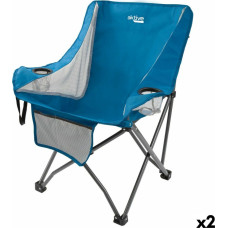 Aktive Saliekamais kempinga krēsls Aktive Zils 48 x 86 x 50 cm (2 gb.)