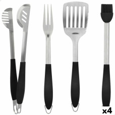 Aktive Barbecue Utensils Set Aktive 4 Pieces Barbecue Stainless steel 10 x 42 x 4 cm (4 Units)