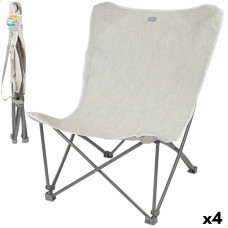 Aktive Saliekamais kempinga krēsls Aktive Bēšs 78 x 90 x 76 cm (4 gb.)