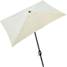Aktive Пляжный зонт Aktive 300 x 245 x 200 cm Alumīnijs Krēmkrāsa